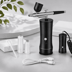 Vixson Električni airbrush komplet s kompresorom, USB napajanje, podesiva mlaznica, za modele, nokte i oslikavanje | AIRBRUSHY