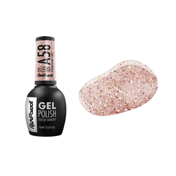 RickiParodi gel lak Champagne Lake A58, roza svjetlucavi, 10 ml