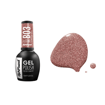 RickiParodi gel lak Glamorous Gala B03, svjetlucava bronca, 10 ml