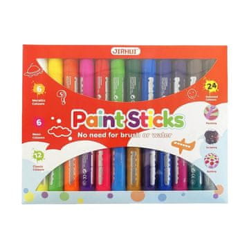 Točkasti flomasteri 24 boja – 12 klasičnih, 6 neon i 6 metalik