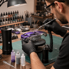 Vixson Električni airbrush komplet s kompresorom, USB napajanje, podesiva mlaznica, za modele, nokte i oslikavanje | AIRBRUSHY