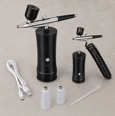 Vixson Električni airbrush komplet s kompresorom, USB napajanje, podesiva mlaznica, za modele, nokte i oslikavanje | AIRBRUSHY