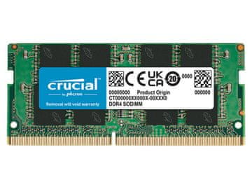 Crucial RAM SODIMM DDR4 16GB PC4-25600 3200MT/s CL22 1.2V Crucial