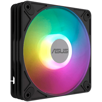 ASUS AR120 ARGB ventilator, 120 mm PWM, crni, na veliko