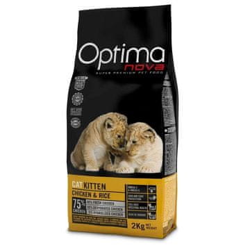 OPTIMAnova OPTIMANOVA Kitten Mono Piletina i Riža - suha hrana za mačke - 2kg