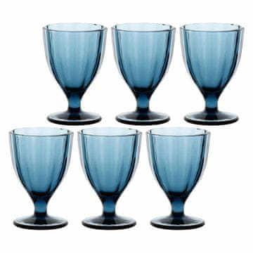 slomart Set od 6 Amami čaša - Plave, 300 ml