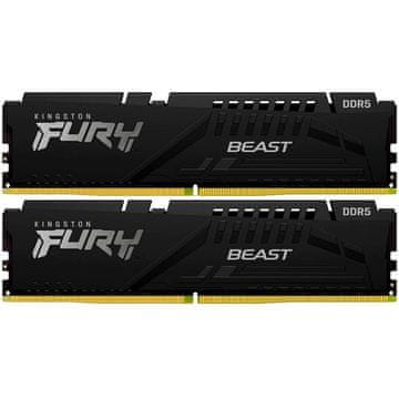 Kingston 16GB 6000MT/s DDR5 CL30 DIMM (set od 2) FURY Beast Black EXPO memorija