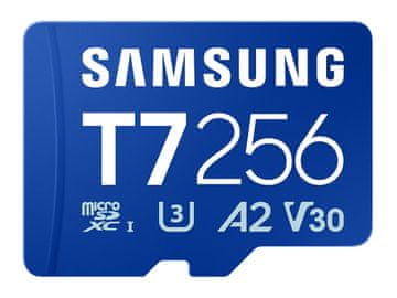 Samsung Memorijska kartica Samsung T7, micro SDXC, 256GB, U3, V30, A2, UHS-I, 170 MB/s