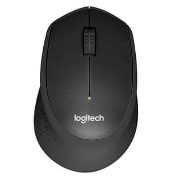 Logitech M330 Silent PLUS bežični optički crni miš