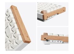 Keychron K2 HE bežična mehanička tipkovnica, aluminij, Gateron nebula magnetski prekidači, RGB, bijela (Special Edition) (K2H-Q1-UK)