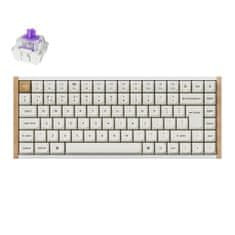 Keychron K2 HE bežična mehanička tipkovnica, aluminij, Gateron nebula magnetski prekidači, RGB, bijela (Special Edition) (K2H-Q1-UK)