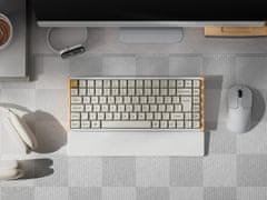 Keychron K2 HE bežična mehanička tipkovnica, aluminij, Gateron nebula magnetski prekidači, RGB, bijela (Special Edition) (K2H-Q1-UK)