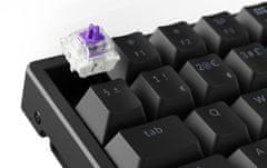 Keychron K2 HE bezžična mehanska tipkovnica, aluminij, Gateron nebula tipke, RGB, crna (K2H-J1-UK)