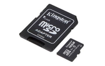 Kingston 16GB micro SDHC INDUSTRIJSKI, Class 10, UHS-I, U3, V30, A1