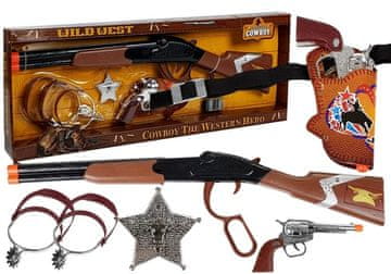 slomart Kaubojski set s pištoljem i dodacima Lean Toys