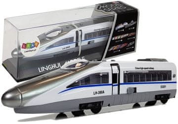 slomart Pendolino vlak na navijanje s svjetlima i zvukom, bijeli