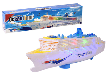 slomart LEAN TOYS Parni brod s svjetlima i zvukovima