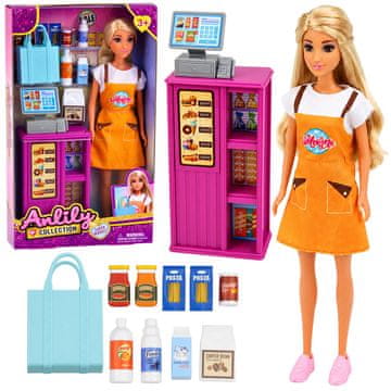 Anlily Lutka Anlily TRGOVKA s blagajnom i prehrambenim proizvodima LEAN TOYS