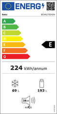 Beko BCHA275E4SN ugradbeni kombinirani hladnjak