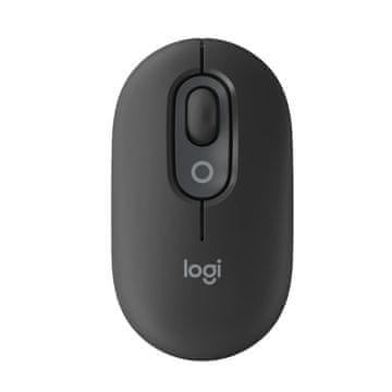 Logitech POP Emoji bežični optički grafitni miš
