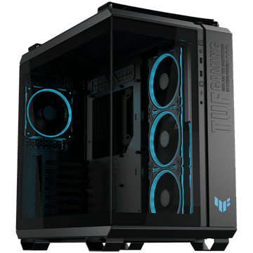 ASUS TUF Gaming GT502 Horizon ARGB ATX kućište računala, kaljeno staklo, četiri 120 mm ARGB ventilatora, crno