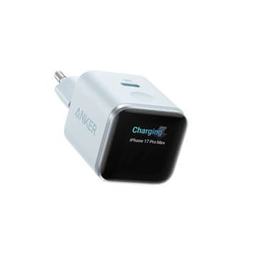 Anker Nano punjač 45W, Smart Display, plavi