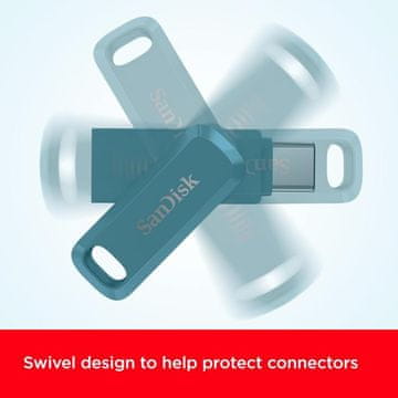 SANDISK 256GB Ultra Dual Drive Go USB Type-C 400MB/s, plava