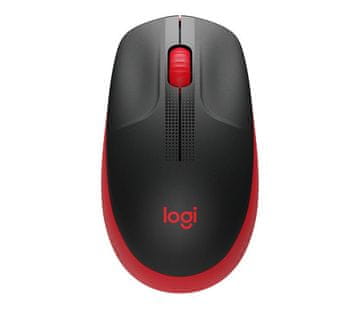 Logitech M190 bežični miš, crveni