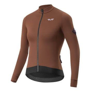 ROCKBROS Rockbros ženska biciklistička majica YDWT006 TVI - izolirana, jesen/zima, M, smeđa