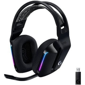 LOGITECH G733 LIGHTSPEED bežične RGB gaming slušalice s mikrofonom – crne