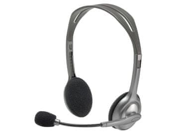 Logitech H110 sive slušalice s mikrofonom