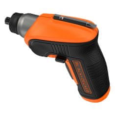 BLACK Black & Decker Akumulatorski odvijač/udarni odvijač CS3652LC-QW, 3.6V, 180 RPM, narančasta/crna