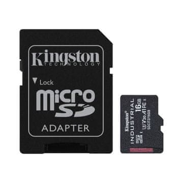 Kingston MicroSDHC 16GB Industrijska C10 A1 pSLC kartica