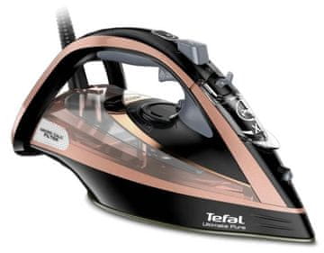 Tefal Ultimate Pure FV9845E0 glačalo na paru crno-roza