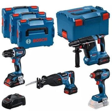 Bosch Set alata 18V gsr+gdx+gbh+gsa 1*4.0AH + 2*5.5AH - B 615990N37