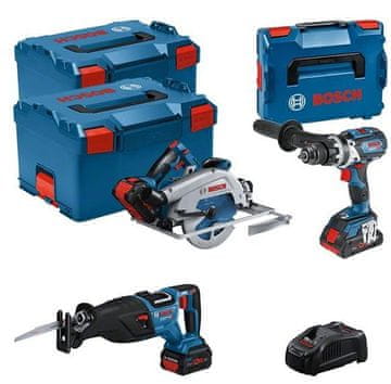 Bosch Set alata 18V gsb+gks+gsa 1*4.0AH + 2*5.5AH - B 615990N38