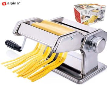 Alpina PASTA stroj za tjesteninu, višenamjenski, ručni, srebrni