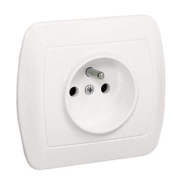 Chord jednostruka utičnica Z/U IP20 bijela - E131AA-KN046
