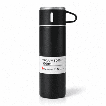 LIVEFY termosica sa šalicom Vello 500ml, crna