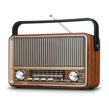 MG SG-510BT Bluetooth prijenosni retro radio, smeđi