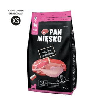 Pan Mięsko Teletina s prepelicom (štene) hrskava