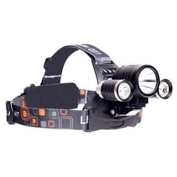 LED naglavna žarulja 5W T6 + 2X cree aku 0478 - SD-AKC2408LV