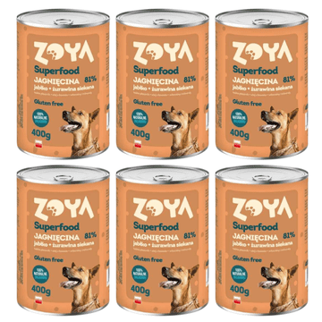 Zoya Lamb Superfood mokra hrana za pse 6 x 400 g