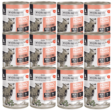 Wiejska Zagroda Country Farm Puppies Monoprotein Lamb - mokra hrana za pse - 12x400g