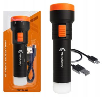 Vergionic Punjiva mini USB svjetiljka s 2xLED zaslonom