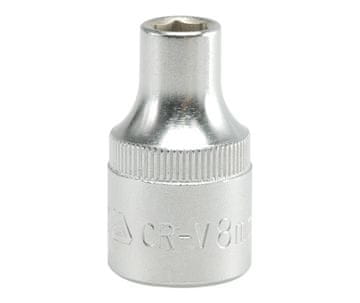 TOYA Kratki kromirani nasadni ključ s 6 krakova 1/2'' 8MM - YT-1201