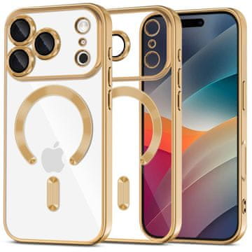 Tech-protect MagFlex MagSafe maskica za iPhone 17 Pro - prozirno zlatna
