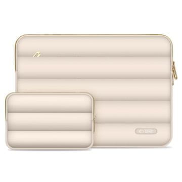 Tech-protect Puffy torba za laptop za tablete 13-14" + torbica za pribor - bež