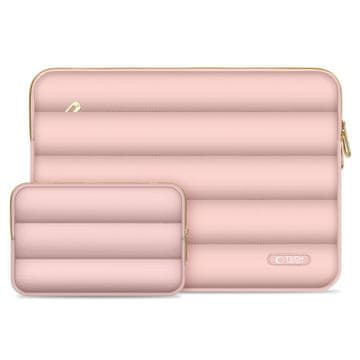 Tech-protect Puffy torba za laptop za tablete 13-14" + torbica za pribor - roza