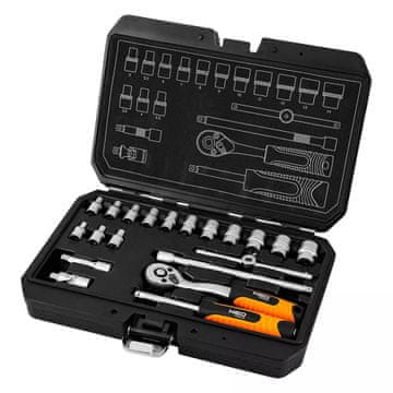 NEO Set satenskih nasadnih ključeva 1/4', 20 dijelova - T N10-230